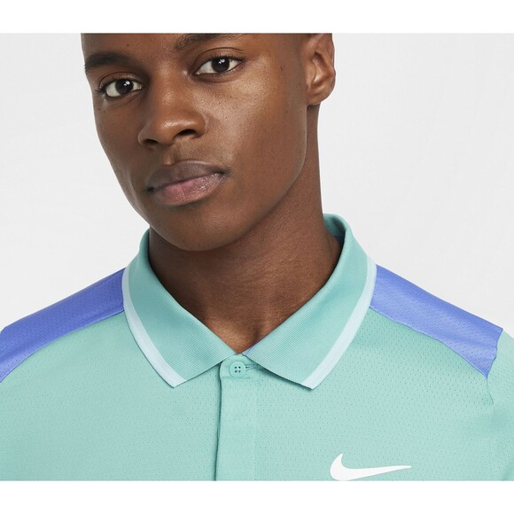 NikeCourt Advantage Men's Dri-FIT Tennis Polo FD5317-300 Green Frost/Royal XXL - Picture 8 of 14